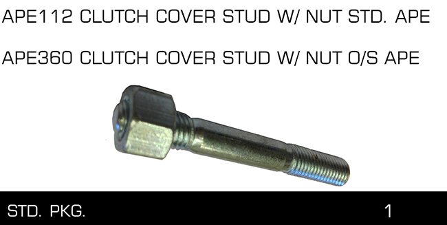 APE360 APE112 CLUTCH COVER STUD W NUT STD APE APE360 APE112 CLUTCH COVER STUD W NUT STD APE